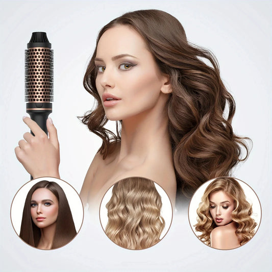 Valentine's Day Gift Hair Curler Straightener Electric Hair Brushes Hot Comb Professional Curling Iron Heated Anti-Scald Thermal Brush